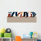 Banner with country dancers feet in cowboy boots Wall Mural
