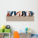 Banner with country dancers feet in cowboy boots Wall Mural