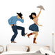 Country western dancers Wall Decal