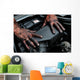 dirty, mechanic, hands, human, reparing, work Wall Mural