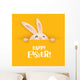 Happy Easter! Easter greeting card. Wall Mural