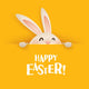 Happy Easter! Easter Greeting Card. Wall Decal