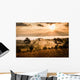 sunrise in savanah meadow Wall Mural