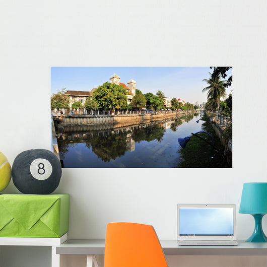 Dutch colonial architecture in Kota, Jakarta, Indonesia Wall Mural