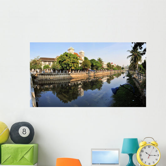 Dutch colonial architecture in Kota, Jakarta, Indonesia Wall Mural