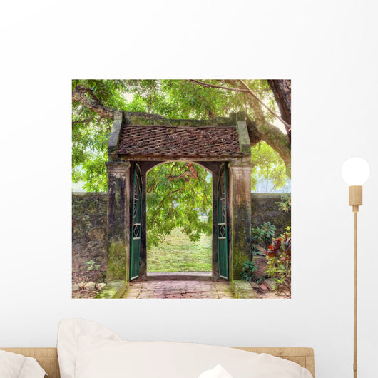 asian tropical garden, Ninh Binh, Vietnam Wall Mural