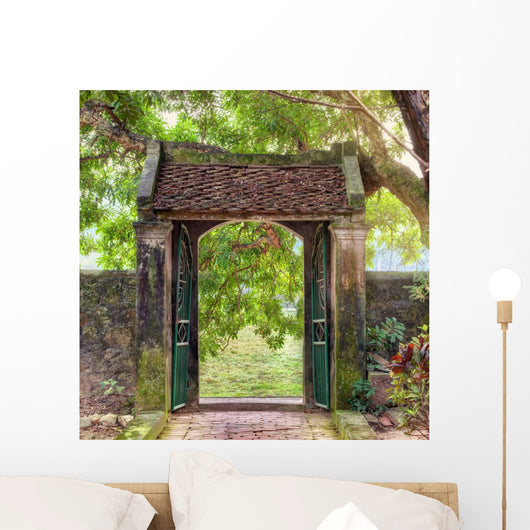 asian tropical garden, Ninh Binh, Vietnam Wall Mural