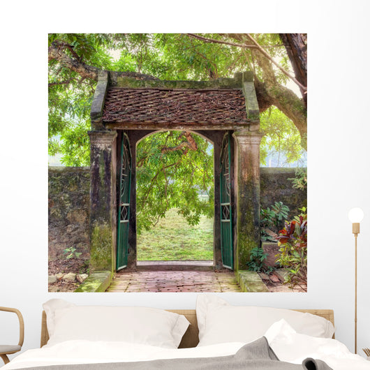 asian tropical garden, Ninh Binh, Vietnam Wall Mural