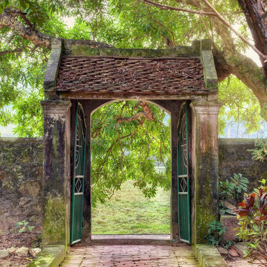 Asian Tropical Garden, Ninh Binh, Vietnam Wall Decal 2