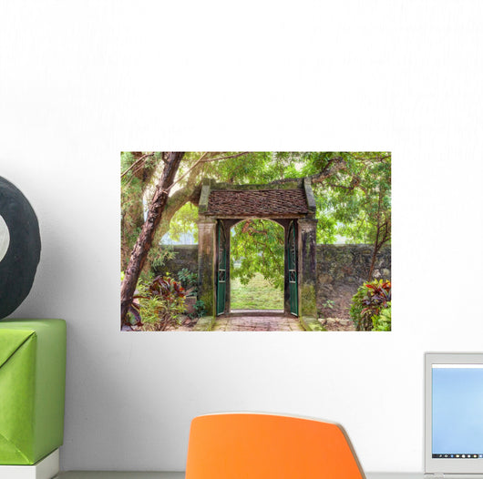asian tropical garden, Ninh Binh, Vietnam Wall Mural