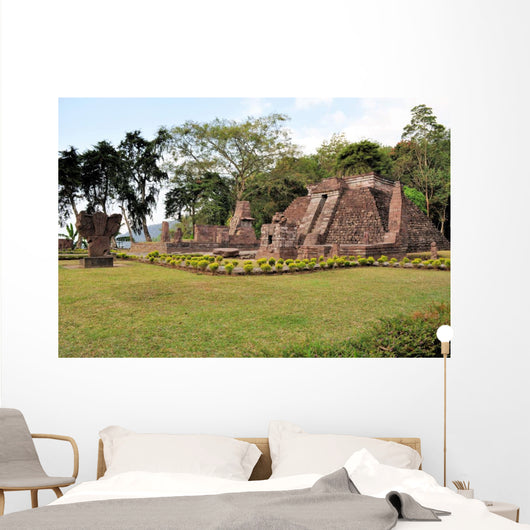 Candi Sukuh Hindu temple near Solokarta, Java, Indonesia Wall Mural
