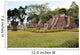 Candi Sukuh Hindu temple near Solokarta, Java, Indonesia Wall Mural