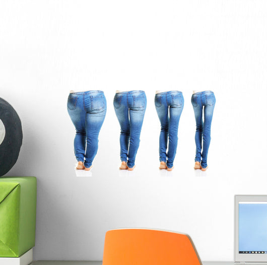Jeans Body Types Wall Decal