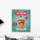 Vintage Ice Cream Poster Wall Decal