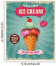 Vintage Ice Cream Poster Wall Decal