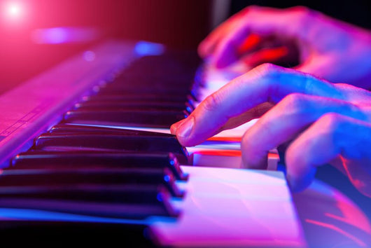 Hands Of Musician Playing Keyboard Wall Decal