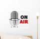 Microphone On Air Wall Decal