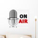 Microphone On Air Wall Decal