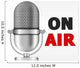 Microphone On Air Wall Decal