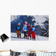 Children Skiing Wall Mural