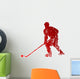 Abstract hockey player Wall Decal