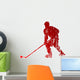 Abstract hockey player Wall Decal