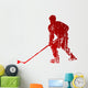 Abstract hockey player Wall Decal