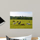 Sleeping Horses Green Field Wall Decal