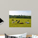 Sleeping Horses Green Field Wall Decal