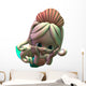 Cute 3d Cartoon Mermaid Wall Decal