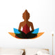 meditation budha with lotus Wall Decal