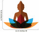 meditation budha with lotus Wall Decal