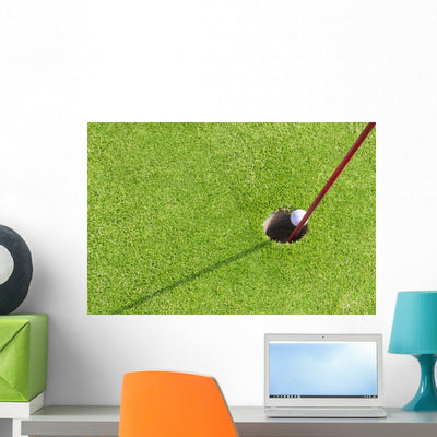 Crazy Golf Wall Decal shown on a wall