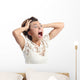 crazy crying woman Wall Decal