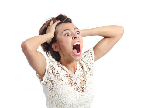 Crazy Crying Woman Wall Decal