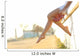 Woman legs silhouette with heels hanging of her hands Wall Mural