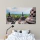Stupas on the top of Borobudur Wall Mural