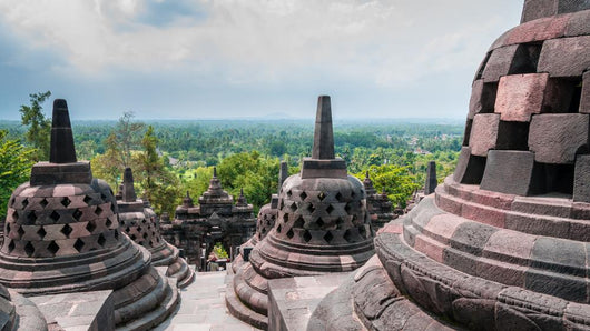 Stupas On The Top Of Borobudur Wall Decal