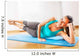 teacher making fitness exercises with passion Wall Mural