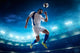 Soccer Player In Action Wall Decal 3