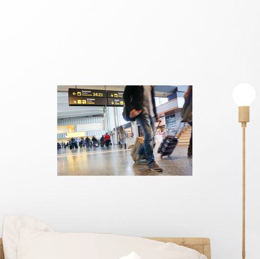 Bustling Airport Wall Mural