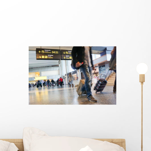 Bustling Airport Wall Mural