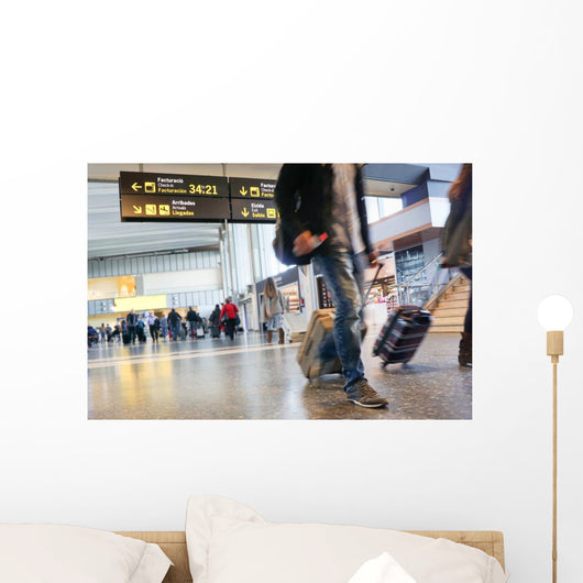 Bustling Airport Wall Mural