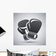 Vector boxing gloves icon Wall Mural