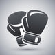 Vector Boxing Gloves Icon Wall Decal