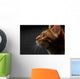 closeup bengal cat profile view Wall Mural