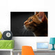 closeup bengal cat profile view Wall Mural