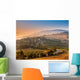 Tuscan Village during Foggy Sunrise Wall Mural