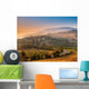 Tuscan Village during Foggy Sunrise Wall Mural