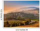 Tuscan Village during Foggy Sunrise Wall Mural